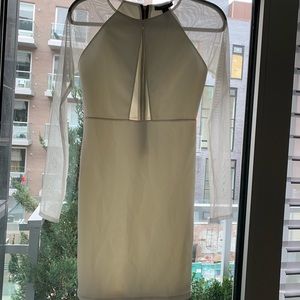 White Dress with black zipper!